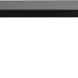 Spisebord Rowico Lotta 140Ã90 cm sort lakeret MDF-askefiner og massivt gummitræ